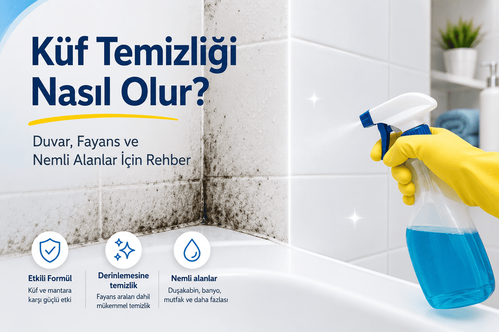 Küf temizliği nasıl olur duvar fayans ve derz temizleme rehberi